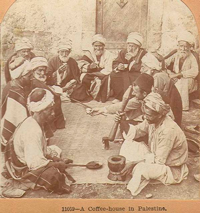 Кофейня в Палестине, 1900