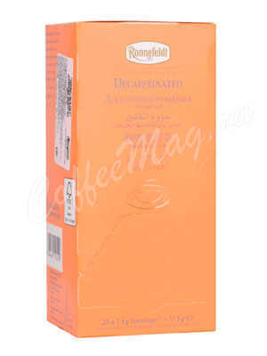Чай Ronnefeldt Decaffeinated / Декофеинизированный чёрный чай в пакетиках 25 шт.х 1,5 гр Чай Ronnefeldt Decaffeinated / Декофеинизированный чёрный чай в пакетиках 25 шт.х 1,5 гр