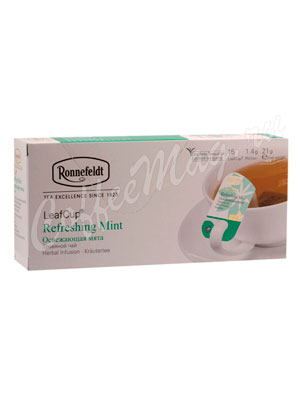 Чай Ronnefeldt Refreshing Mint/Освежающая Мята саше на чашку 15х1,2г (Leaf Cup) Чай Ronnefeldt Refreshing Mint/Освежающая Мята саше на чашку 15х1,2г (Leaf Cup)