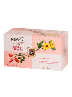Чай пакетированный Newby Шиповник и гибискус 25 шт Чай пакетированный Newby Шиповник и гибискус 25 шт