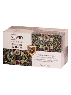 Чай пакетированный Newby Черный чай с чабрецом 25 шт Чай пакетированный Newby Черный чай с чабрецом 25 шт