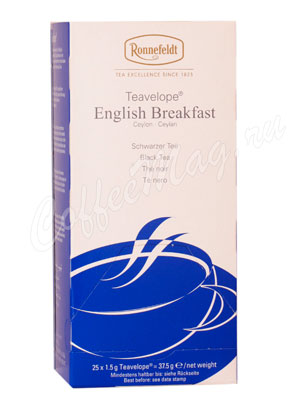 Чай Ronnefeldt English Breakfast / Английский завтрак в пакетиках 25 шт.х 1,5 гр Чай Ronnefeldt English Breakfast / Английский завтрак в пакетиках 25 шт.х 1,5 гр