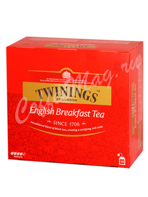 Чай Twinings English Breakfast Tea Английский Завтрак 50 пак