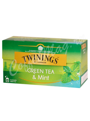 Чай Twinings Green Tea Mint Зеленый с мятой 25 пак