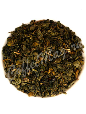 Зеленый чай Ганпаудер (Порох) жасминовый
