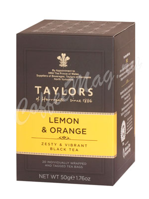 Чай Taylors of Harrogate пакетированный Lemon Orange С ароматом лимона и апельсина 20 пак