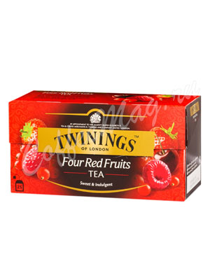 Чай Twinings Four Red Fruits Черный 4 Красных фрукта 25 пак