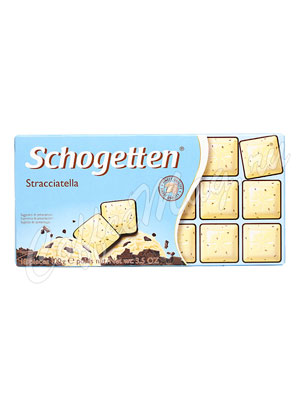 Schogetten Stracciatella Шоколад мороженое с шоколадом, плитка 100г