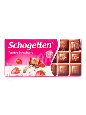 Schogetten Yoghurt-Strawberry Шоколад, плитка 100г