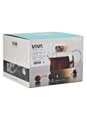 VIVA Cortica Чайник Стеклянный с ситечком 0.8 л (V71300) 