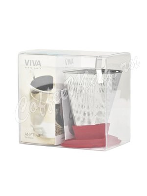 VIVA INFUSION Ситечко для заваривания чая (V29125) красный