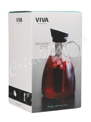 VIVA INFUSION Графин с ситечком для чая 2 л (V33301) Прозрачное стекло