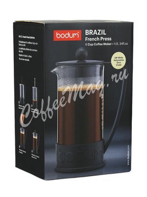 Кофейник с прессом Bodum Brazil белый 1л (10938-913)
