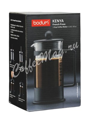 Кофейник с прессом Bodum Kenya черный 350 мл (1783-01LID)