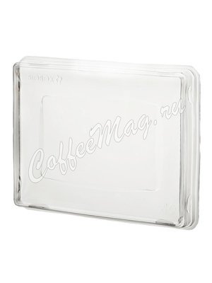 Бумажный контейнер с плоской пластиковой крышкой Crystal Box, Крафт 500мл 120*160*45 (50шт)