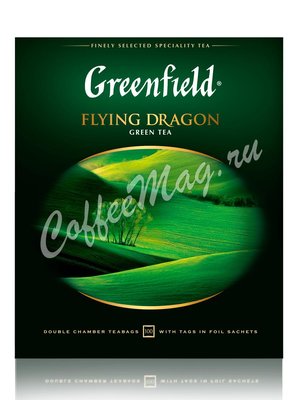Чай Greenfield Flying Dragon зеленый 100 пак картонная упаковка