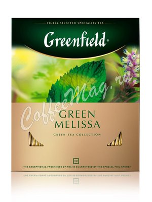 Чай Greenfield Green Melissa зеленый 100 пак