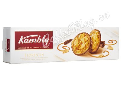 Kambly Florentin Печенье с миндалем в карамели и шоколадом 100г