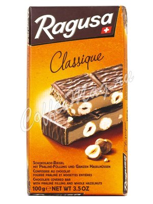 Ragusa Молочный шоколад с трюфельной начинкой и орехами, плитка 100г