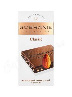 Sobranie Шоколад Темный с миндалем плитка 90г