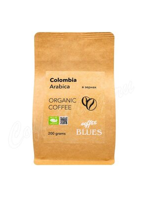 Кофе Блюз Colombia Organic Craft в зернах 200г
