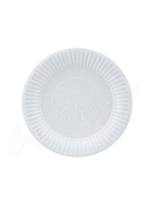Тарелка бумажная Snack Plate белая мелованная d165 мм (100шт)