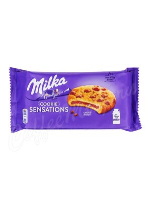 Бисквитное печенье Milka Sensations choc inside 156 г