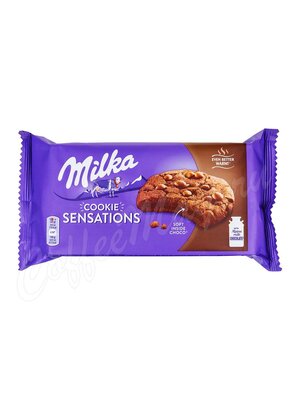 Бисквитное печенье Milka Sensations soft choc inside 156 г