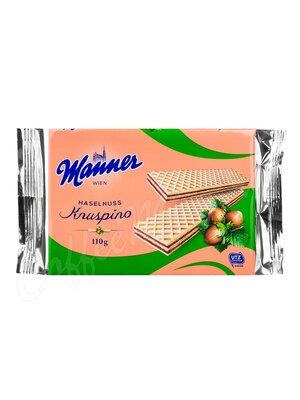 Manner Knuspino Вафли с ореховым кремом 110г