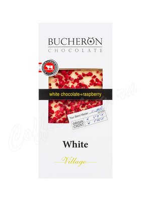 Bucheron Шоколад белый с кусочками малины, плитка 100г