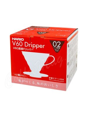 Hario Воронка Пластиковая для приготовления кофе 4 порции Красная (VD-02R)