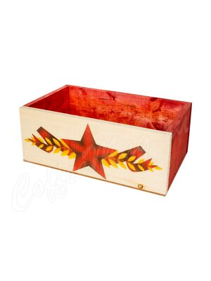 Ящик деревянный 24,5×14,5×9 см  Красная звезда