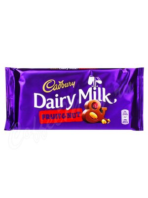 Cadbury Шоколад Fruit&Nut, плитка 200г