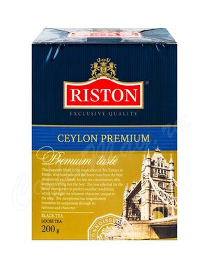 Чай Riston Ceylon Premium черный крупнолистовой 200г