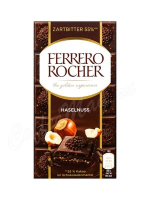 Ferrero Rocher Hazelnut Dark Шоколадная плитка 90г
