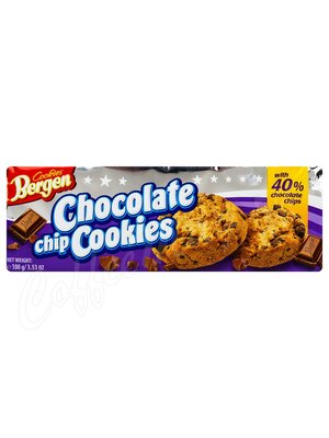 Bergen Chocolate chip cookies Печенье с кусочками шоколада 100г