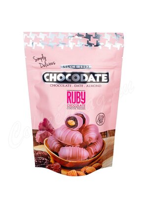 Chocodate Финики с миндалем в рубиновом шоколаде 100 г (Ruby)