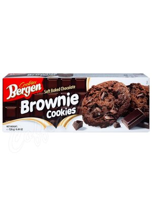 Bergen Брауни Шоколадное печенье с кусочками шоколада 126г
