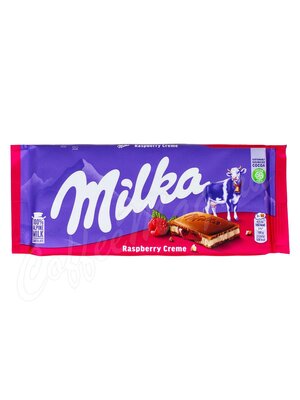 Milka Шоколад Raspberry Cream, плитка 100г