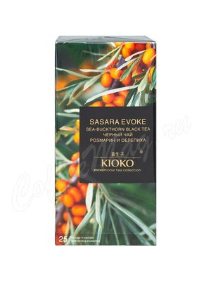 Чай Kioko Sasara Evoke Черный с ароматом розмарина и облепихи в пакетиках 25 шт 