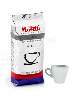 Кофе Musetti в зернах L`Unico 250 г