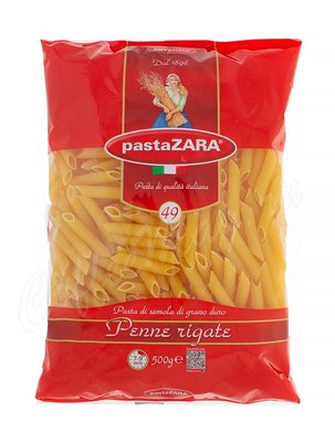 Макаронные изделия Pasta Zara Перья рифленые средние №049 500 г