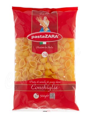 Макаронные изделия Pasta Zara Ракушки №054 500 г