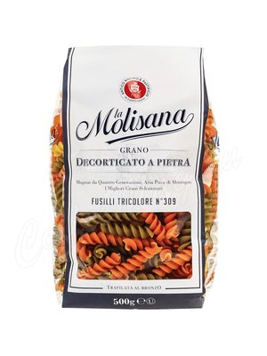 Макаронные изделия La Molisana Fusilli №309 с добавлением томатов и шпината 500 г