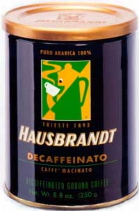 Кофе молотый Hausbrandt Decaffeinato