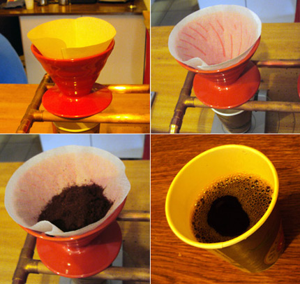 Приготовление кофе пуровер