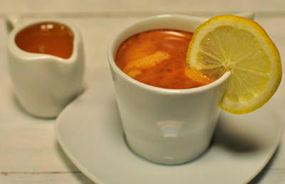 Кофе с медом и лимоном
