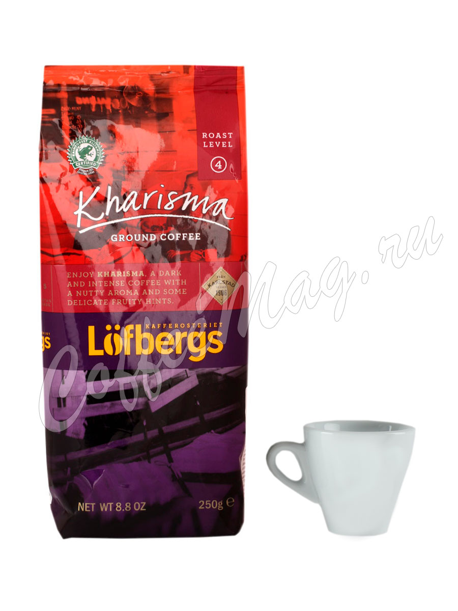 Кофе Lofberg Lila молотый Kharisma 250 г - купить - заказать