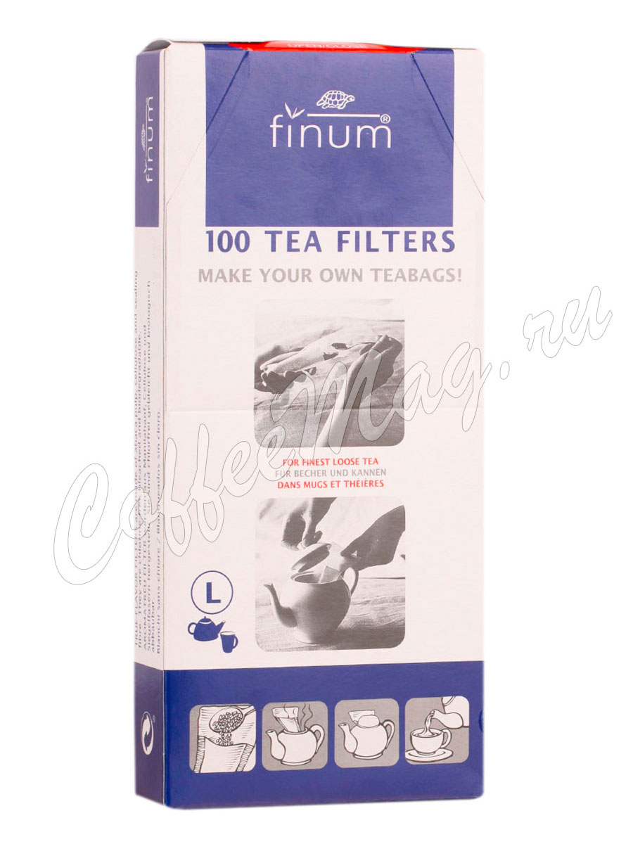 Finum Одноразовые фильтры для чая 100 шт L 