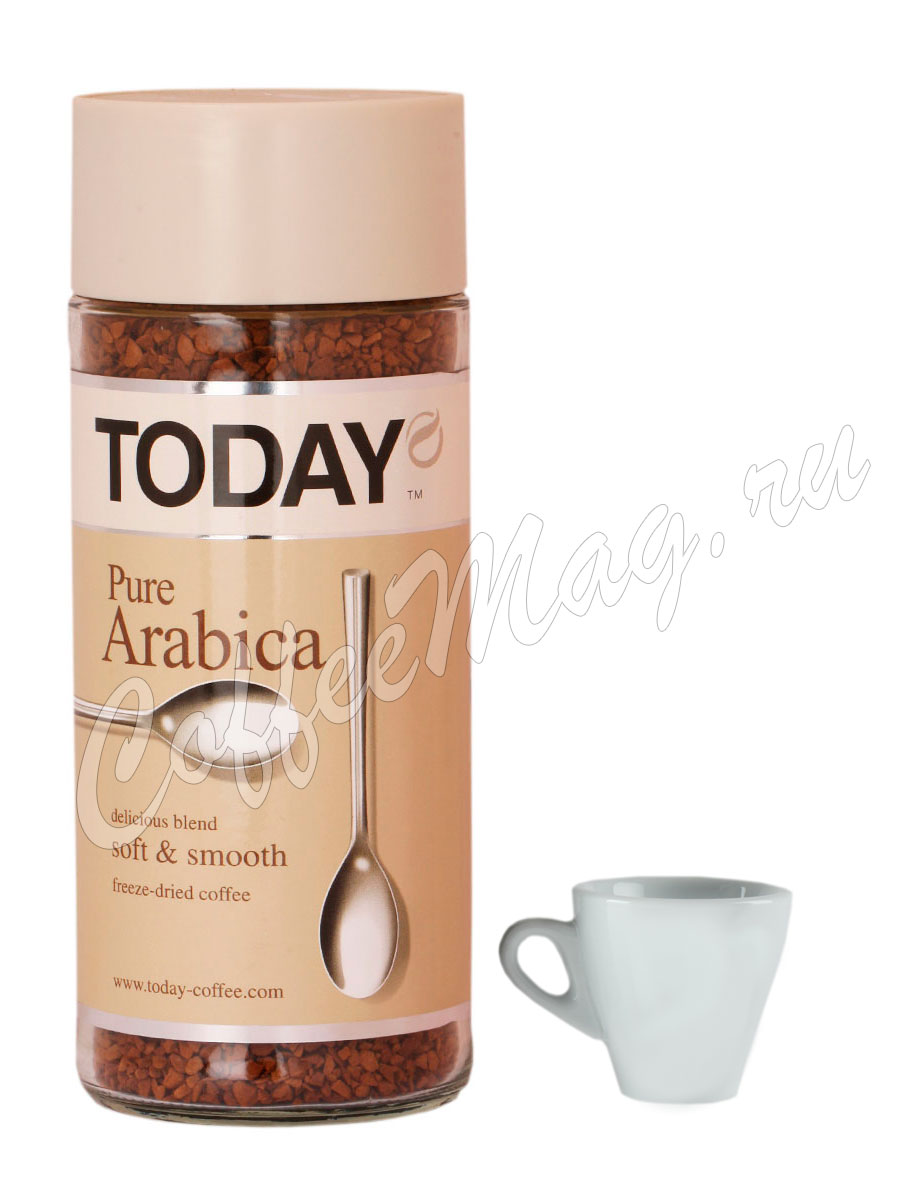 Кофе Today (Тудей) растворимый Pure Arabica 95 г - купить - заказать